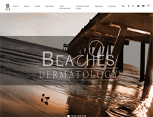 Tablet Screenshot of beachesdermatology.com